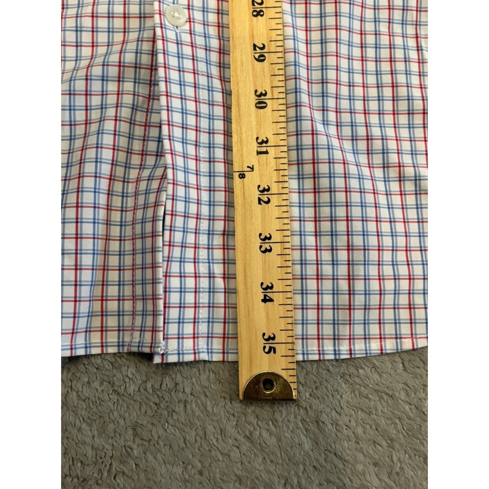 Mizzen + Main Shirt Classic Fit Checked Long Sleeve Performance Menswear Sz 2XL - Picture 4 of 5